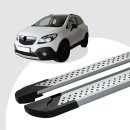 Trittbretter passend f&uuml;r Opel Mokka ab 06/2012-08/2016 (Model: VISO, Farbe: Silber) mit ABE