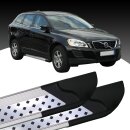 Trittbretter passend f&uuml;r Volvo XC60 ab 05/2008-12/2017 (Model: VISO, Farbe: Silber) mit ABE