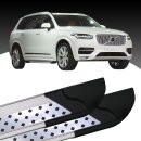 Trittbretter passend f&uuml;r Volvo XC90 ab 09/2014 (Model: VISO, Farbe: Silber) mit ABE