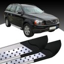 Trittbretter passend f&uuml;r Volvo XC90 ab 06/2002-12/2014 (Model: VISO, Farbe: Silber) mit ABE