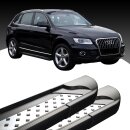 Trittbretter passend f&uuml;r Audi Q5 ab 08/2008-12/2016 (Model: VISO, Farbe: Schwarz) mit ABE