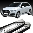 Trittbretter passend f&uuml;r Audi Q7 ab 01/2015 (Model: VISO, Farbe: Schwarz) mit ABE