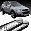 Trittbretter passend f&uuml;r Chevrolet Captiva ab 2006-2015 (Model: VISO, Farbe: Schwarz)