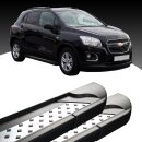 Trittbretter passend f&uuml;r Chevrolet Trax ab 12/2012 (Model: VISO, Farbe: Schwarz) mit ABE