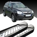 Trittbretter passend f&uuml;r Opel Antara ab 2006-2015 (Model: VISO, Farbe: Schwarz)