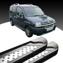 Trittbretter passend f&uuml;r Fiat Doblo ab 11/2009 (Model: VISO, Farbe: Schwarz) mit ABE