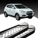 Trittbretter passend f&uuml;r Hyundai iX35 ab 08/2009-07/2015 (Model: VISO, Farbe: Schwarz) mit ABE