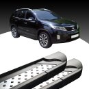 Trittbretter passend f&uuml;r Kia Sportage ab 09/2009-12/2015 (Model: VISO, Farbe: Schwarz) mit ABE