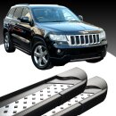 Trittbretter passend f&uuml;r Jeep Grand Cherokee ab 10/2004-10/2011 (Model: VISO, Farbe: Schwarz)