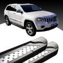 Trittbretter passend f&uuml;r Jeep Grand Cherokee ab 06/2010 (Model: VISO, Farbe: Schwarz) ABE