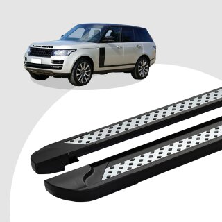 Trittbretter passend für Land Rover Range Rover Vogue ab 08/2012 (Model: VISO, Farbe: Schwarz)