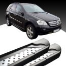 Trittbretter passend f&uuml;r Mercedes GL-Klasse ab 09/2006-06/2012 (Model: VISO, Farbe: Schwarz)