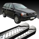 Trittbretter passend f&uuml;r Volvo XC90 ab 06/2002-12/2014 (Model: VISO, Farbe: Schwarz) mit ABE