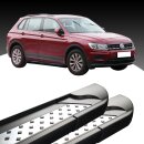 Trittbretter passend f&uuml;r VW Tiguan ab 01/2016 (Model: VISO, Farbe: Schwarz) mit ABE