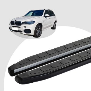 Trittbretter passend für BMW X5 ab 06/2012 (Model: DOLU, Farbe: Schwarz) mit ABE