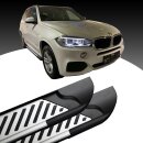 Trittbretter passend f&uuml;r BMW X5 ab 06/2012 (Model: LINE, Farbe: Silber) mit ABE