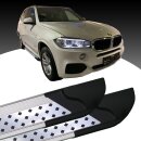 Trittbretter passend f&uuml;r BMW X5 ab 06/2012 (Model: VISO, Farbe: Silber) mit ABE