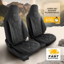 Sitzbez&uuml;ge passend f&uuml;r Dipa Reisemobilbau Wohnmobil (Schwarz-Grau) Pilot 1.1