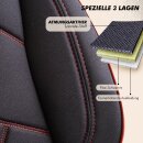 Sitzbez&uuml;ge (Pilot) passend f&uuml;r Mitsubishi Lancer (Schwarz-Rot) 1.2