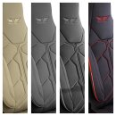 Sitzbez&uuml;ge (Pilot) passend f&uuml;r Toyota Urban Cruiser (Schwarz-Rot) 1.2