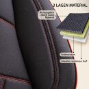 Sitzbez&uuml;ge passend f&uuml;r Knobloch Wohnmobil (Schwarz-Rot) Pilot 1.2