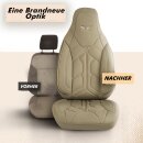 Sitzbez&uuml;ge (Pilot) passend f&uuml;r Seat Altea (Beige) 1.3