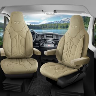 Sitzbezüge passend für ADRIA Wohnmobil (Beige) Pilot 1.3