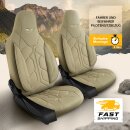 Sitzbez&uuml;ge passend f&uuml;r Fleurette Wohnmobil (Beige) Pilot 1.3