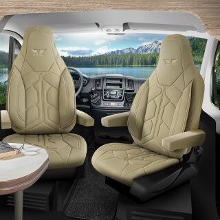 LKW Truck Sitzbezug Schonbezug Sitzauflage alle Modelle in Beige Pilot 1.3
