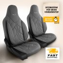 Sitzbez&uuml;ge (Pilot) passend f&uuml;r Audi A4 (Grau) 1.4