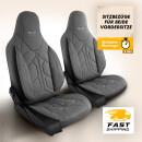 Sitzbez&uuml;ge (Pilot) passend f&uuml;r Renault Captur (Grau) 1.4