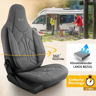 Sitzbezüge passend für Dopfer Wohnmobil (Grau)...