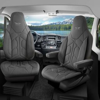 Sitzbezüge passend für La Strada Wohnmobil (Grau) Pilot 1.4