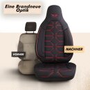 Sitzbez&uuml;ge passend f&uuml;r Mooveo Wohnmobil (Schwarz-Rot) Pilot 2.2