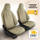 Sitzbez&uuml;ge (Pilot) passend f&uuml;r Audi A2 (Beige) 2.3