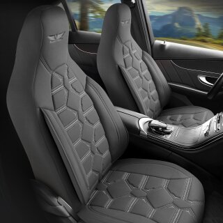 Auto Sitzbezüge für Jaguar X-Type in Grau Pilot...