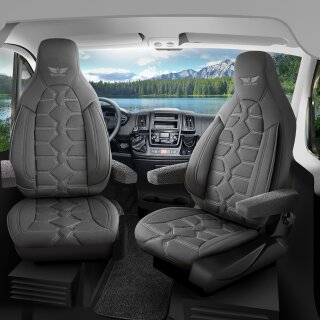 Sitzbezüge passend für PLA Wohnmobil (Grau) Pilot 2.4