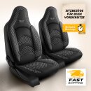 Sitzbez&uuml;ge (Pilot) passend f&uuml;r VW Crafter (Schwarz-Grau) 3.1