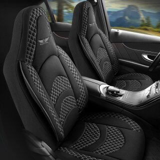 Sitzbezüge (Pilot) passend für Toyota Urban Cruiser (Schwarz-Grau) 3.1