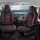 Sitzbezüge passend für Sun Living Wohnmobil (Schwarz-Rot) Pilot 3.2