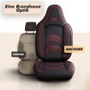 Sitzbez&uuml;ge passend f&uuml;r Tikro Wohnmobil (Schwarz-Rot) Pilot 3.2