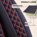 Sitzbez&uuml;ge passend f&uuml;r Tikro Wohnmobil (Schwarz-Rot) Pilot 3.2