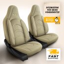 Sitzbez&uuml;ge (Pilot) passend f&uuml;r Audi A1 (Beige) 3.3