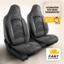 Sitzbez&uuml;ge (Pilot) passend f&uuml;r Audi A4 (Grau) 3.4