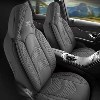 Auto Sitzbezüge für Jaguar F‑PACE SUV, 5 Seats PU Leder Vollständige  Abdeckung wasserdichte Gemütlich Sitze Vorne und Hinten