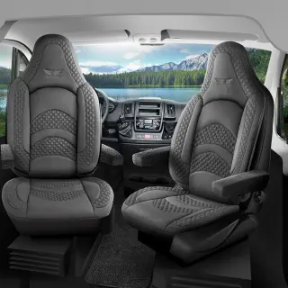 Sitzbezüge passend für Dopfer Wohnmobil (Grau)...