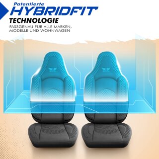 Sitzbezüge passend für Pilote Wonmobil (Grau) Pilot 3.4