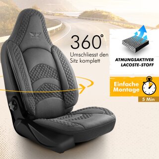 Sitzbezüge passend für Sunlight Wohnmobil (Grau) Pilot 3.4
