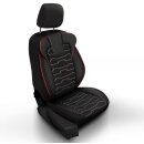Sitzbez&uuml;ge passend f&uuml;r f&uuml;r Honda HR-V (Schwarz-Rot)