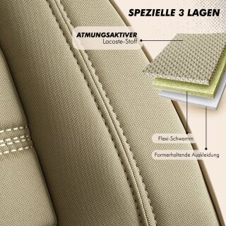 VSESTCDPB Universal Autositzbezüge Für Primastar - 2+1 Set In Beige
